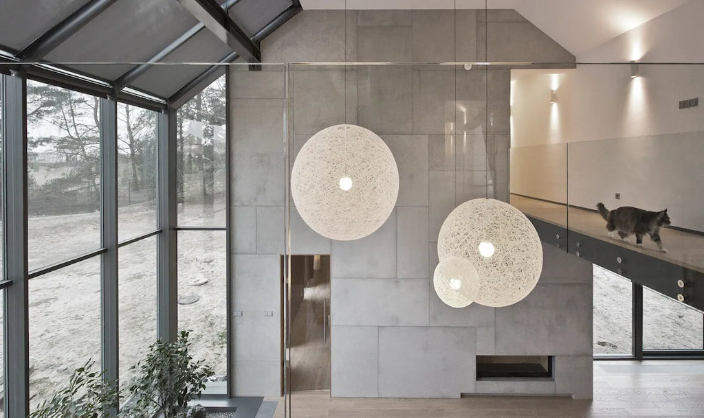 Architectural concrete GREY wall panels in a modern interior | DecorMania UK