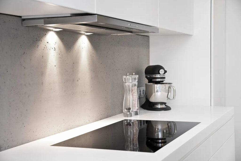 WallSet Architectural GRC Concrete Wall Panels in a modern kitchen | DecorMania UK