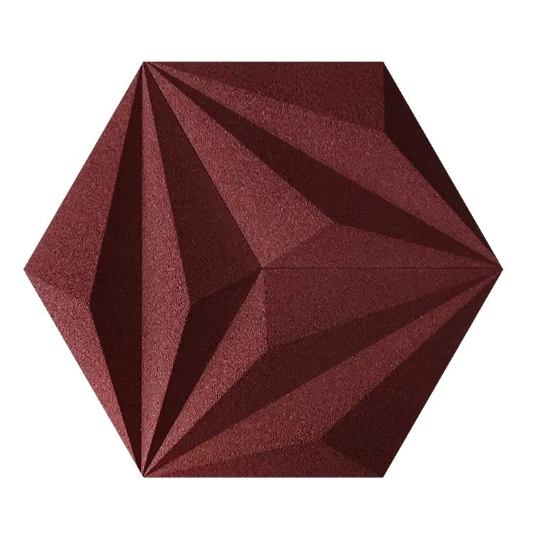 DIAMOND LINE 3D Cork Acoustic Wall Panels on white background DecorMania UK