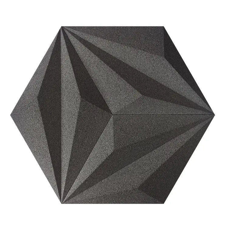 DIAMOND LINE 3D Cork Acoustic Wall Panels on white background DecorMania UK