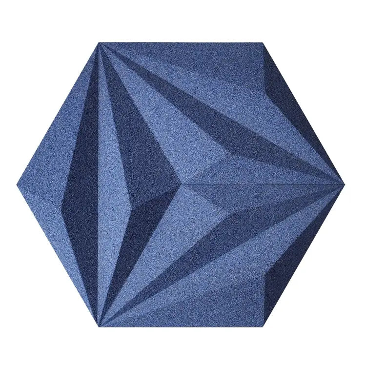 DIAMOND LINE 3D Cork Acoustic Wall Panels on white background DecorMania UK