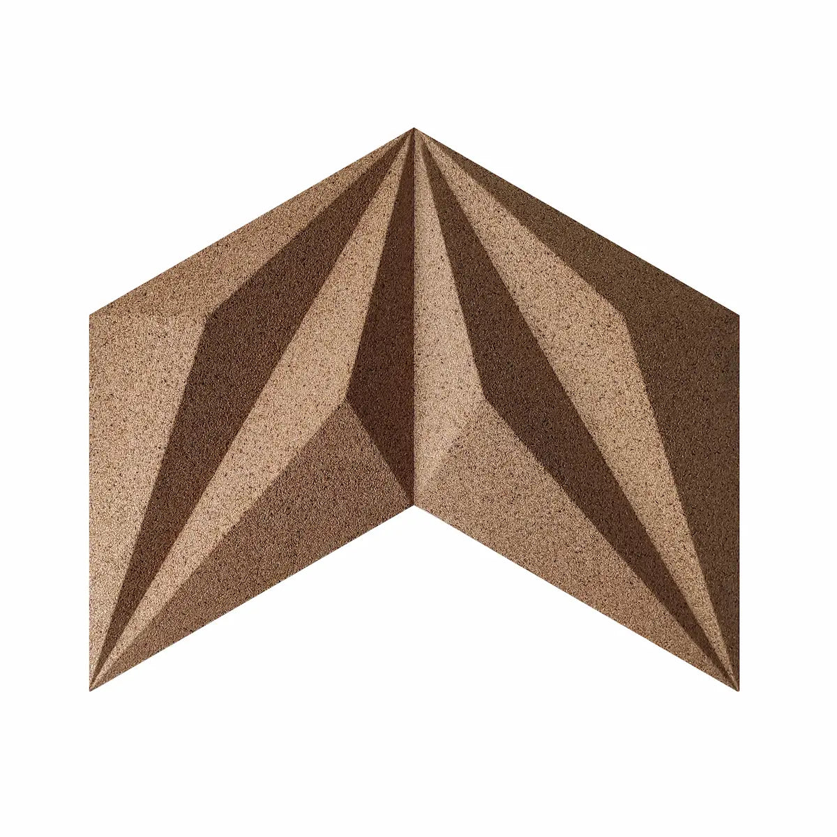 DIAMOND LINE 3D Cork Acoustic Wall Panels on white background DecorMania UK