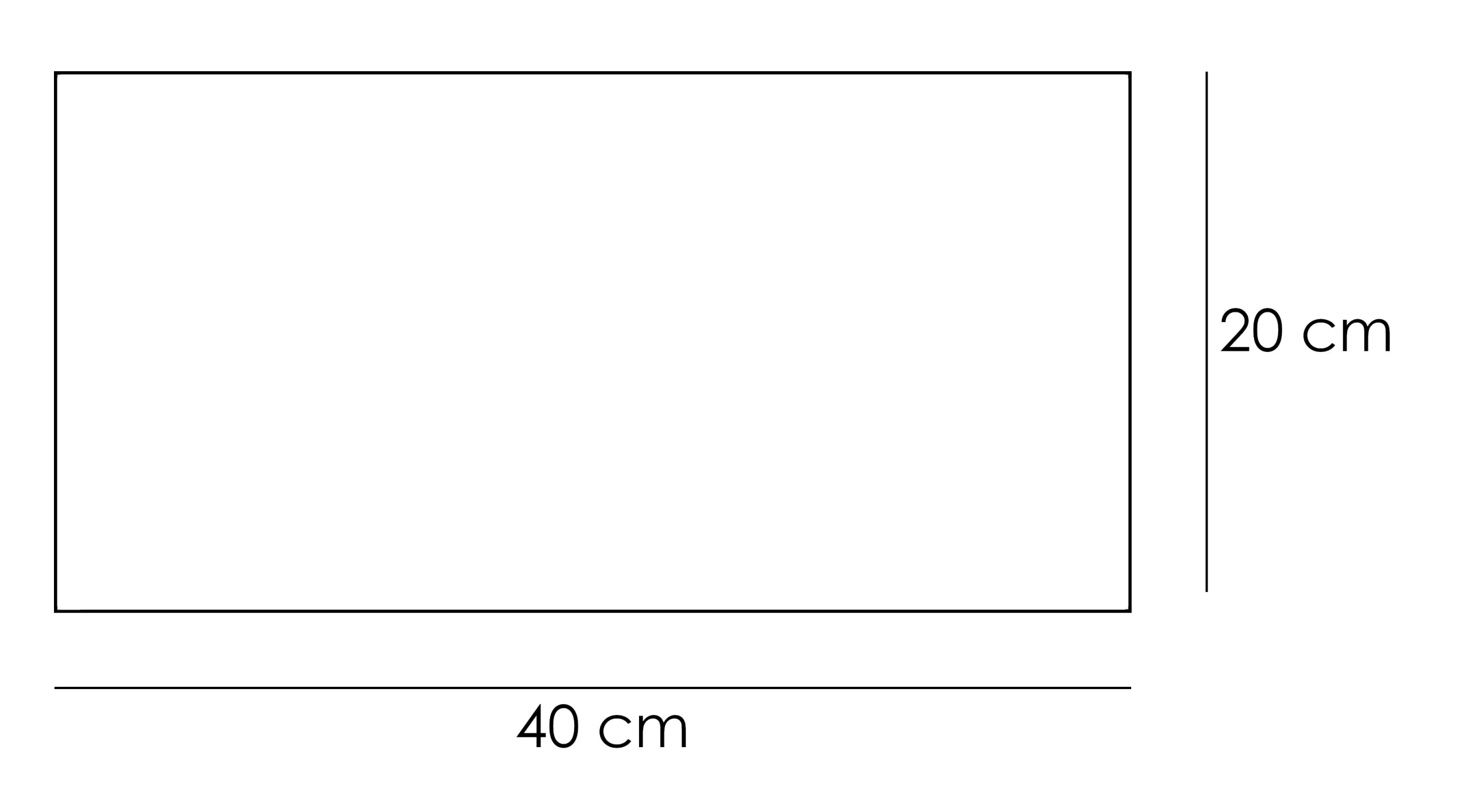 Decorative 3D PET Felt Wall Tiles - RECTANGLE 40x20 dimensions on white background DecorMania UK