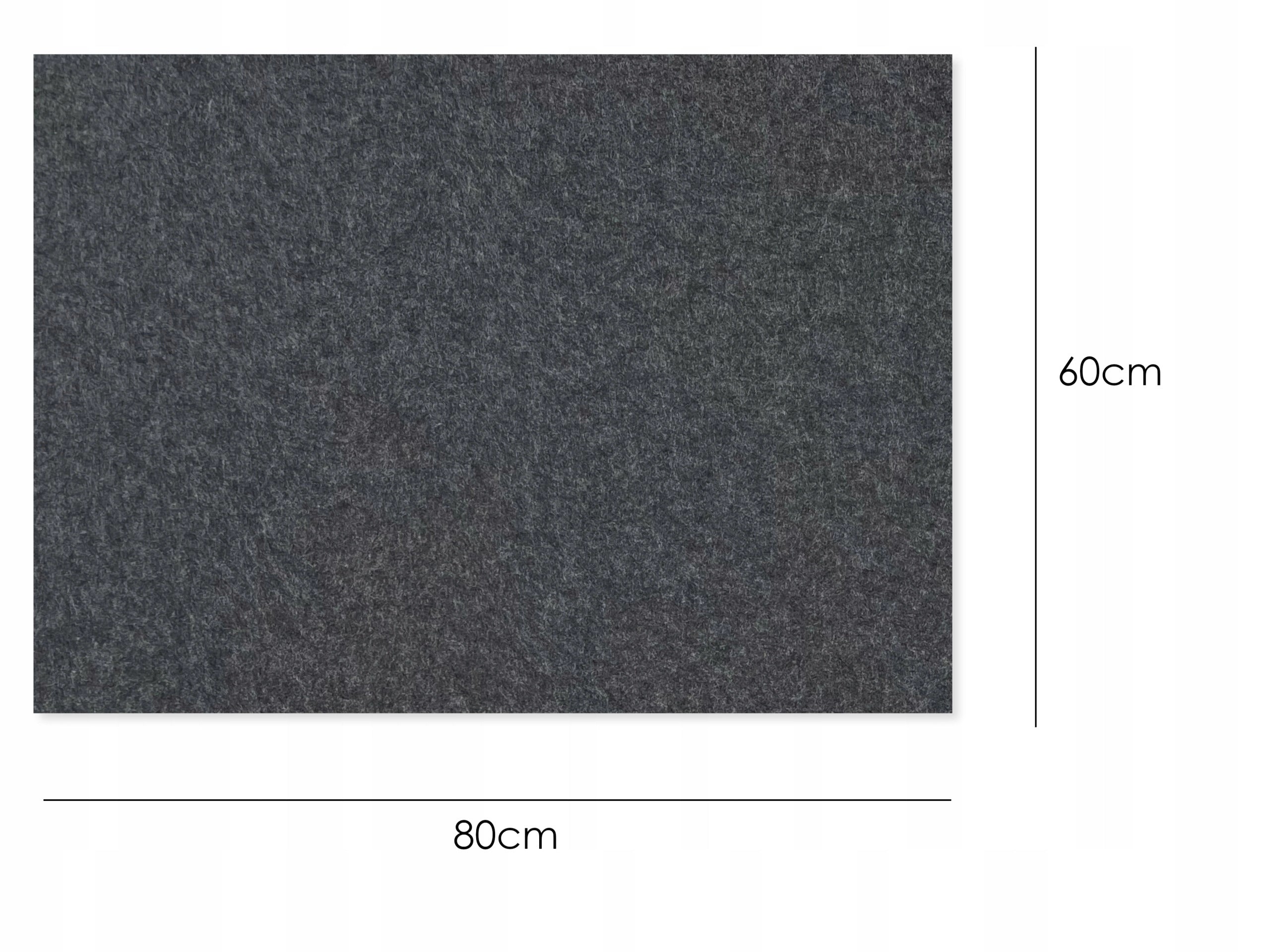 Decorative 3D PET Felt Wall Tiles - RECTANGLE 80x60 dimensions on white background DecorMania UK