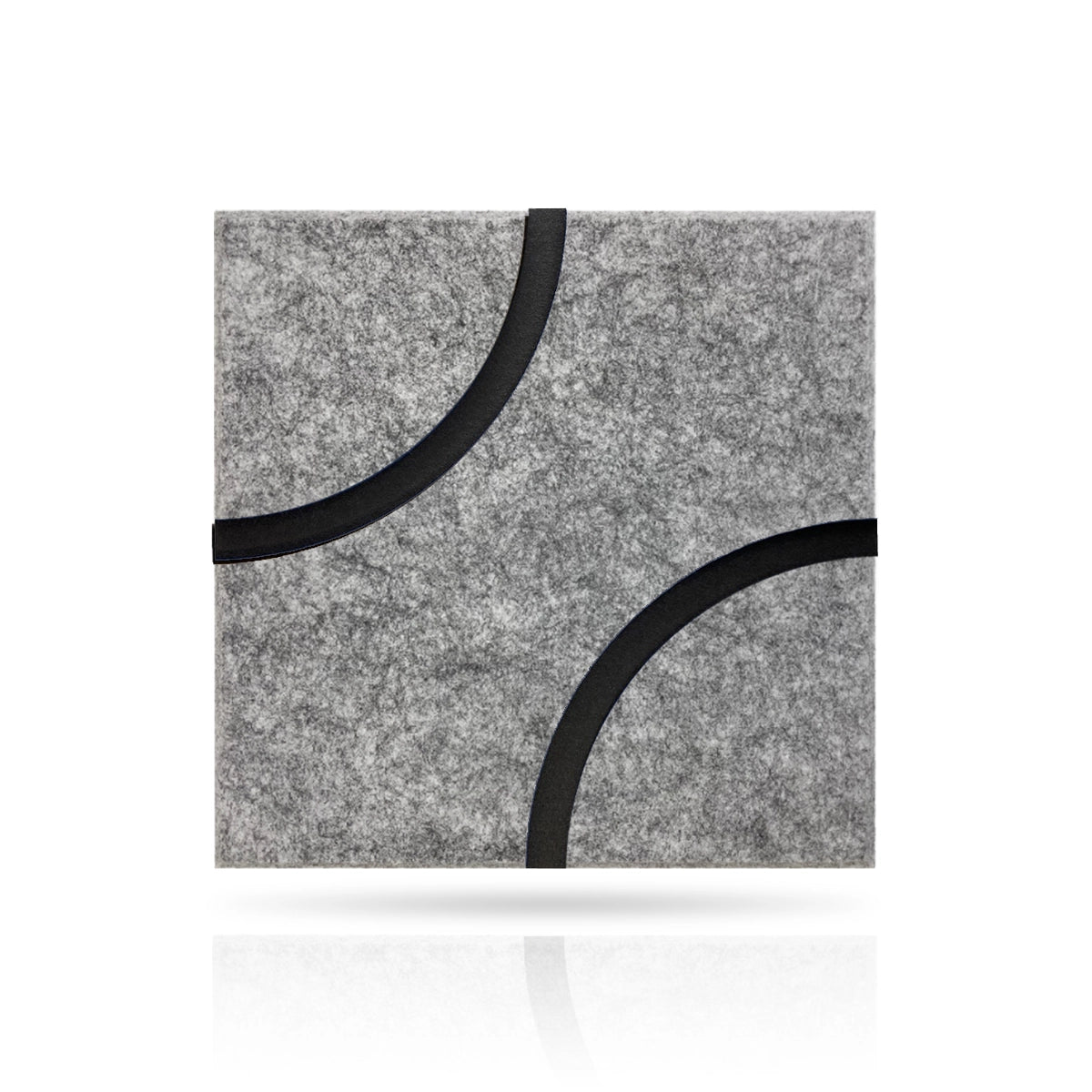 Decorative 3D PET Felt Wall Tiles - SQUARE Deco 40x40 on white background DecorMania UK