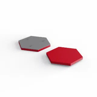 Decorative Glass Wall Panels - Acoustic Hexa L on white background DecorMania UK