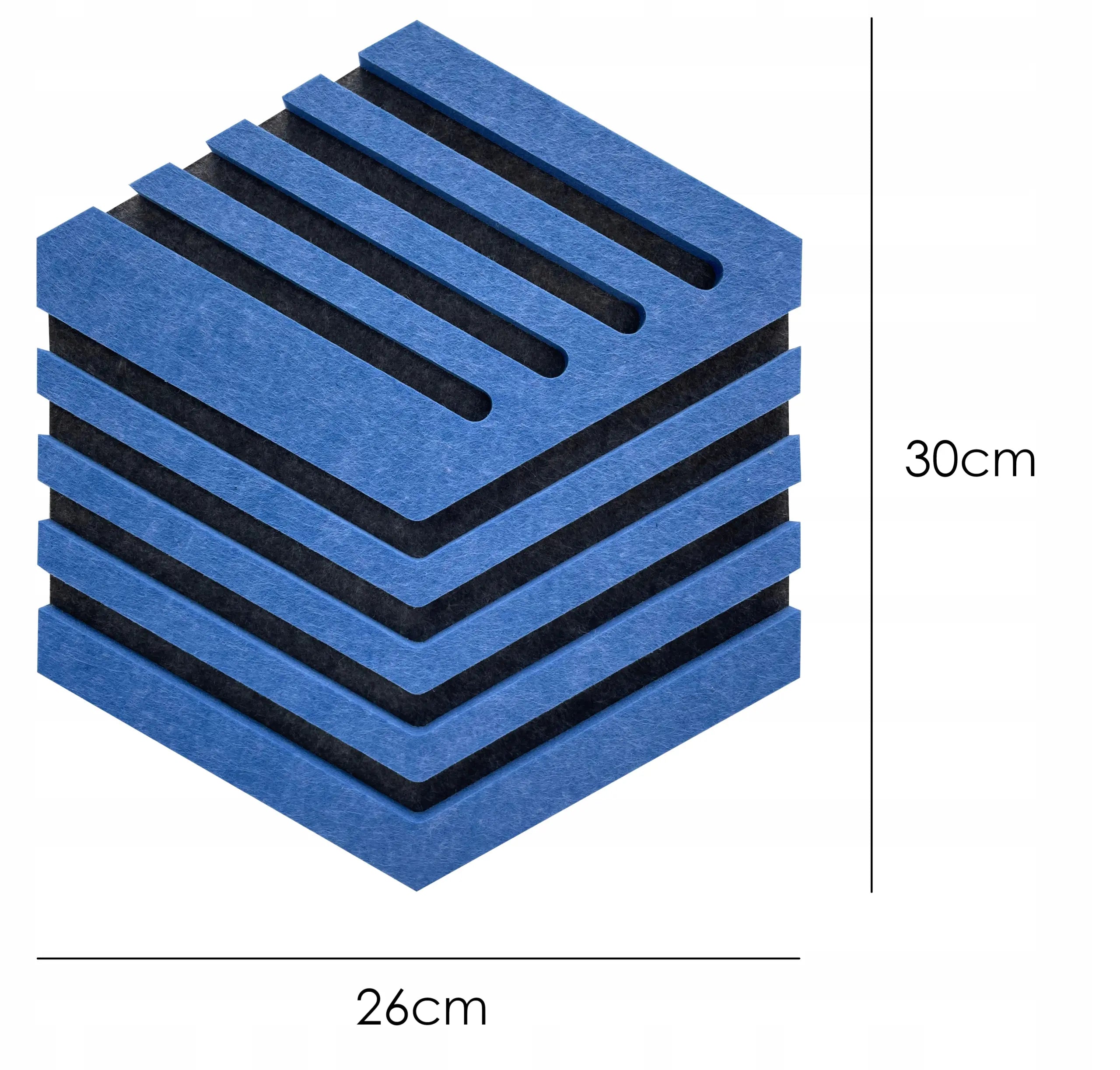 Decorative 3D Felt Wall Tiles DECO1 with dimensions Decormania UK