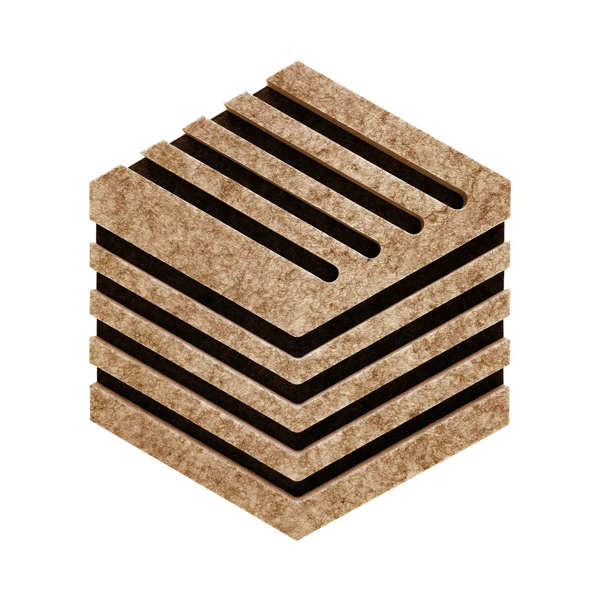 Decorative 3D Felt Wall Tiles DECO1 dark brown swatch Decormania UK