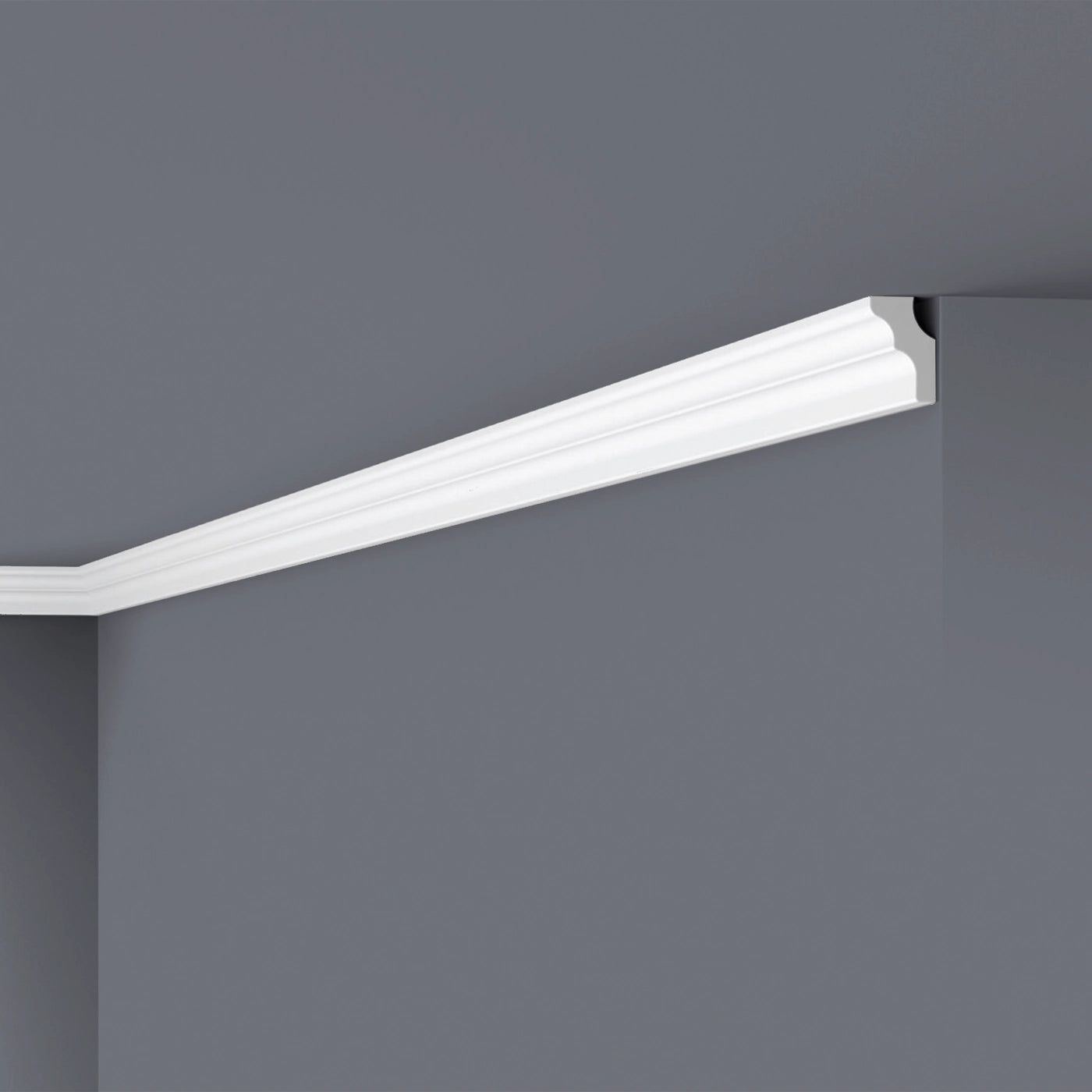 NOMASTYL® NMC 2m Ceiling Coving on plain wall and ceiling Decormania UK