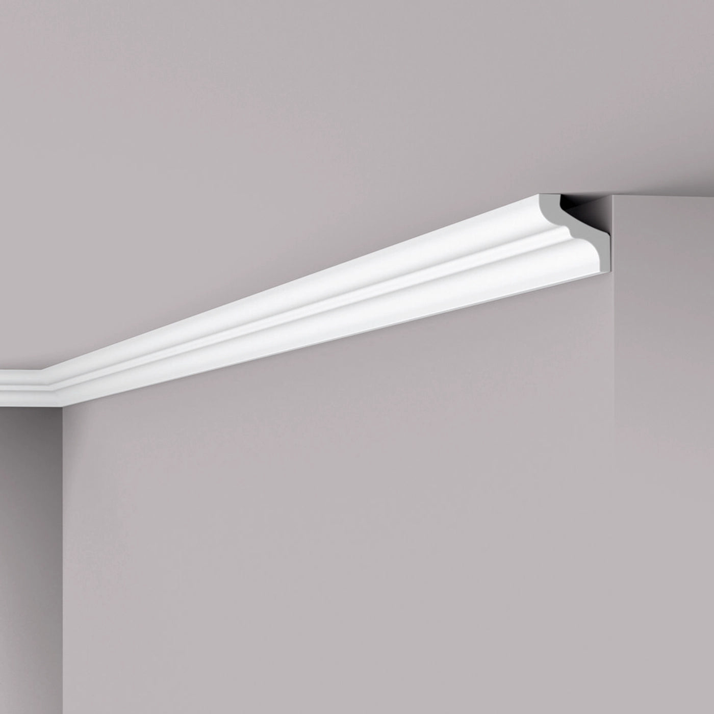 NOMASTYL® NMC 2m Ceiling Coving on plain wall and ceiling Decormania UK