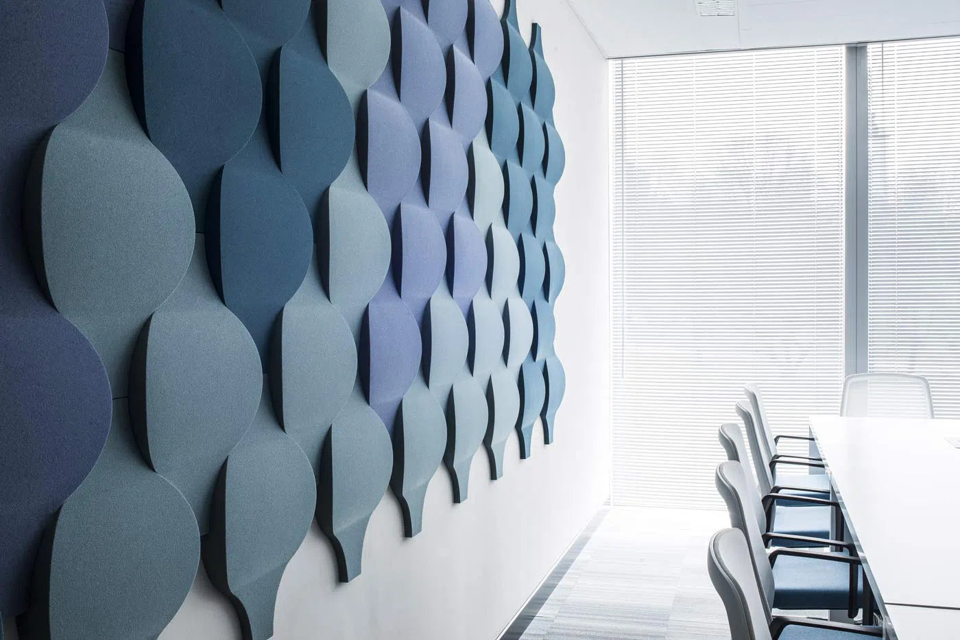 FLOW 3D Soft Acoustic Wall Panels conference room texture closeup | DecorMania UK