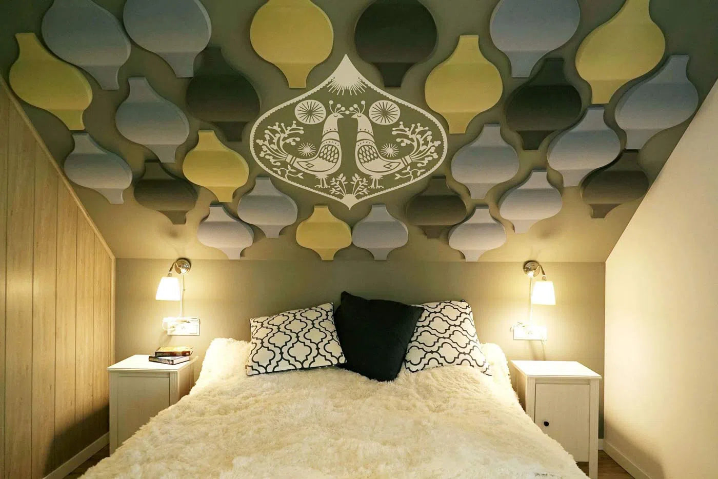 FLOW 3D Soft Acoustic Wall Panels bedroom ceiling decor 3D | DecorMania UK