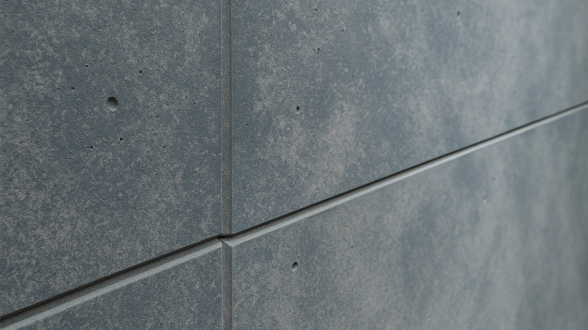 Faux Concrete Decorative Panels in grey colour closeup Decormania UK