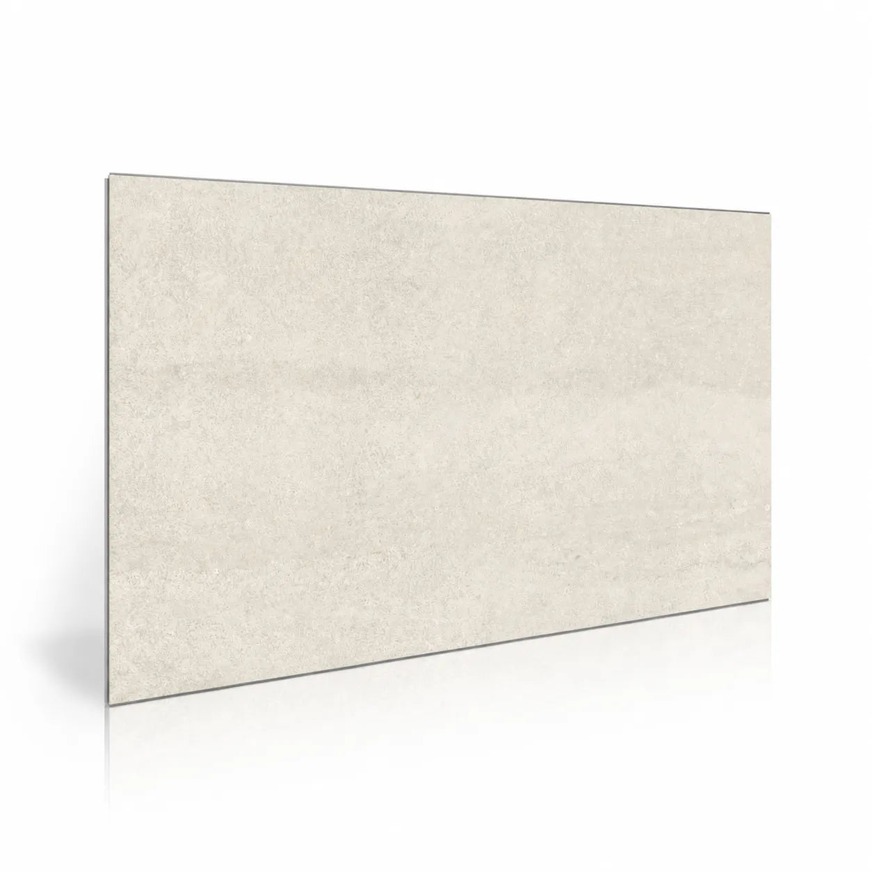 Horizontal Mineral Sand faux concrete decorative wall panel with soft shadow and floor reflection
