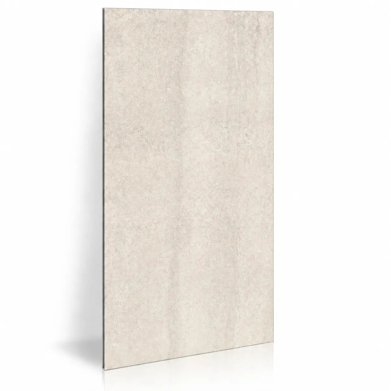 Horizontal Mineral Sand faux concrete decorative wall panel with soft shadow and floor reflection