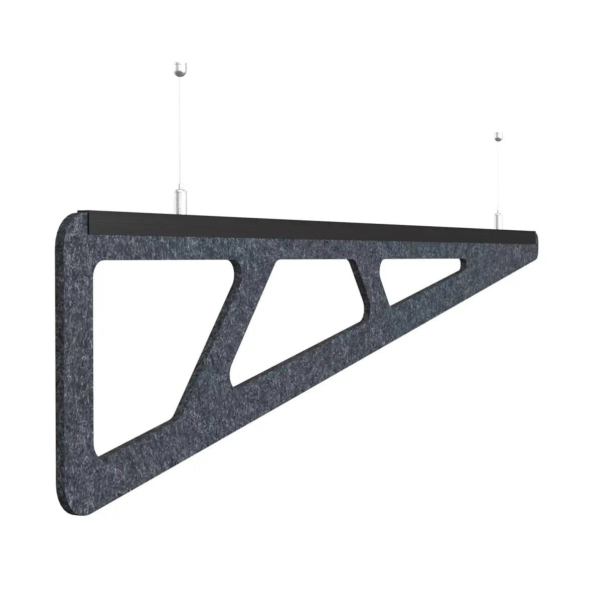 Felt Ceiling Acoustic Baffles - SLANT on white background Decormania UK