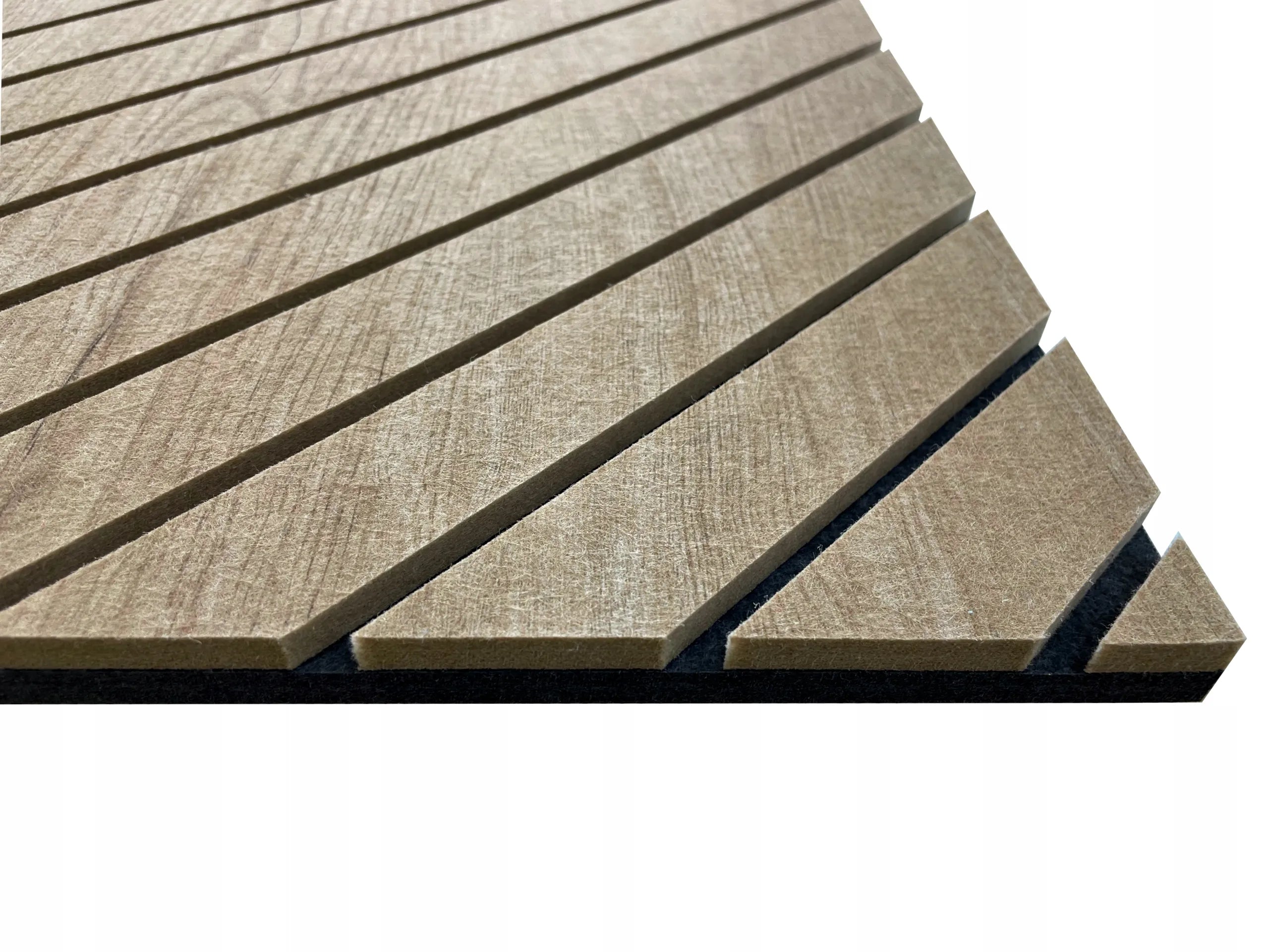 Felt Slatted Acoustic Wall Panels 1 on white background DecorMania UK