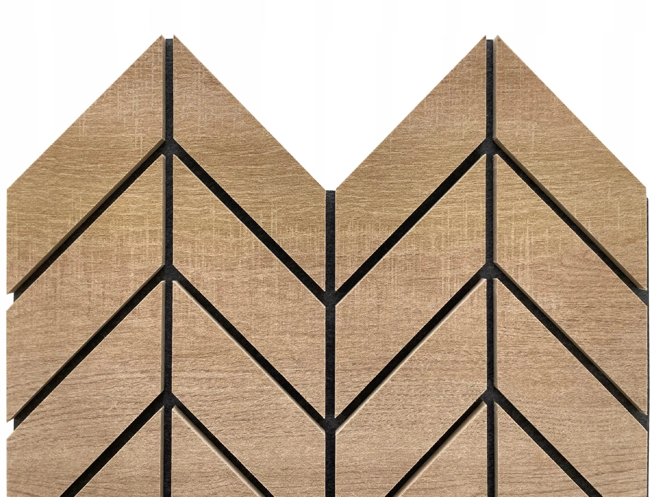 Felt Slatted Acoustic Wall Panels 6 on white background DecorMania UK