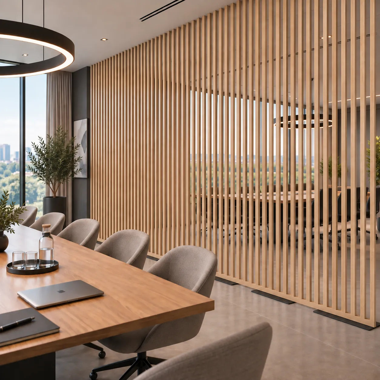 Fire Rated Panels – Walls on a Base in a modern office