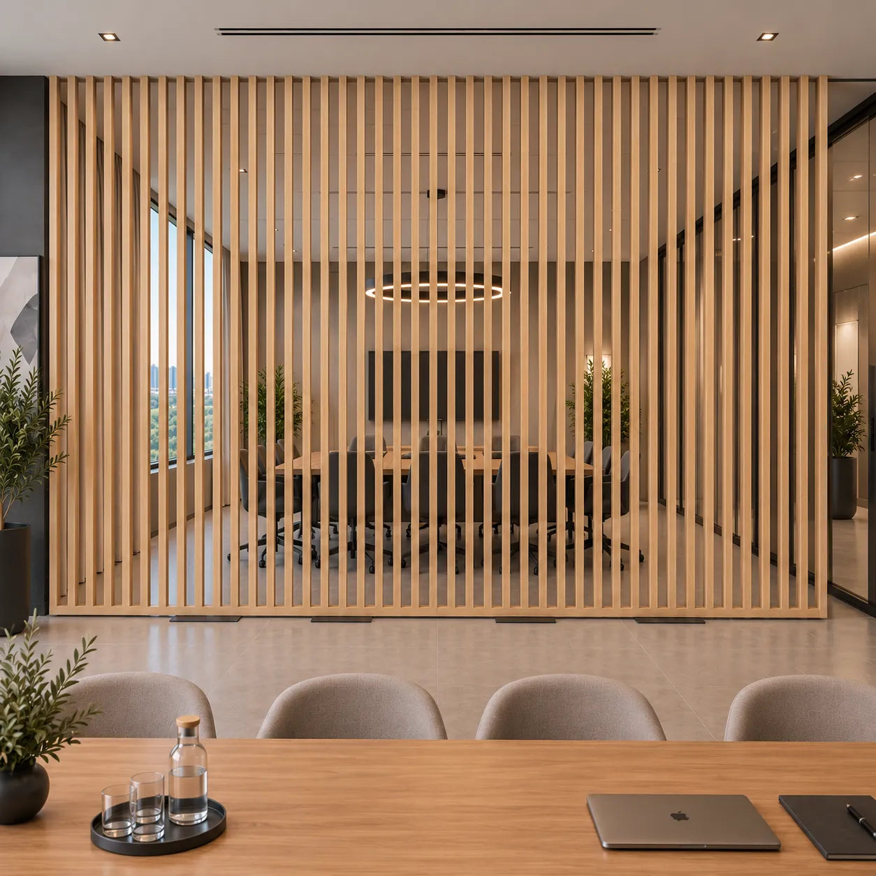 Fire Rated Panels – Walls on a Base in a modern office