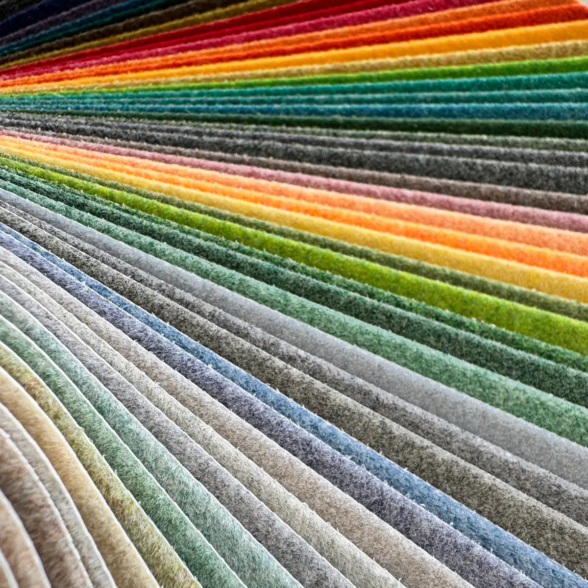 Fluffo Colour Chart Booklet closeup Decormania UK