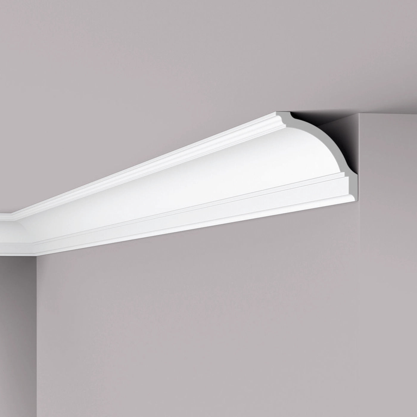 NOMASTYL® NMC 2m Ceiling Coving on plain wall and ceiling Decormania UK