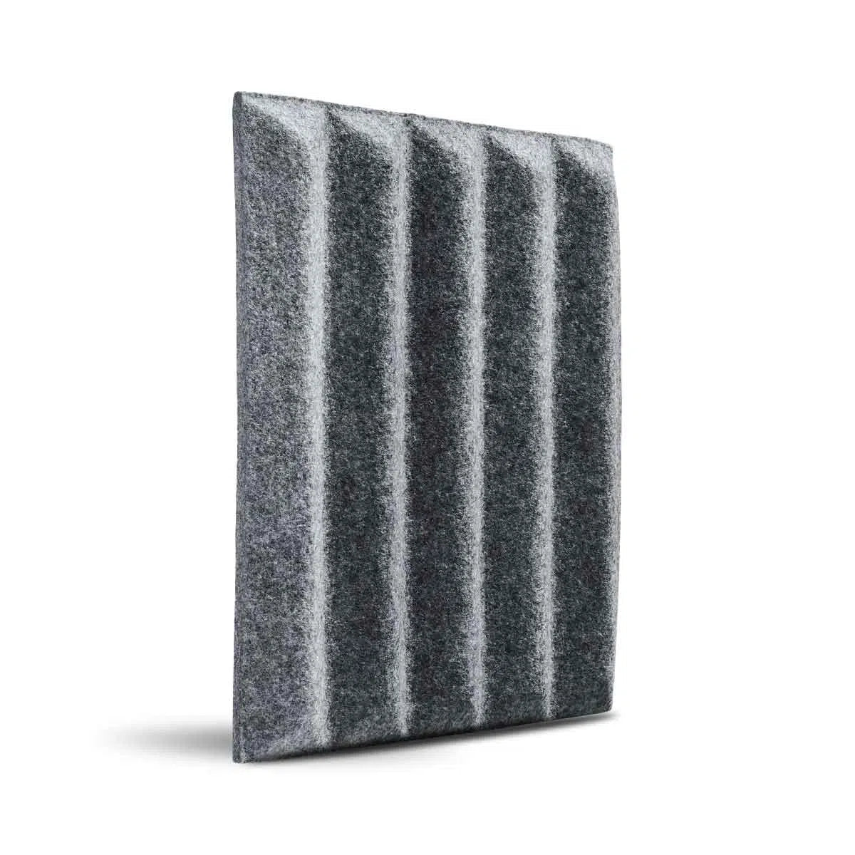 GROVE 3D Acoustic Felt Wall Panels on white background GREY Multipack Decormania UK