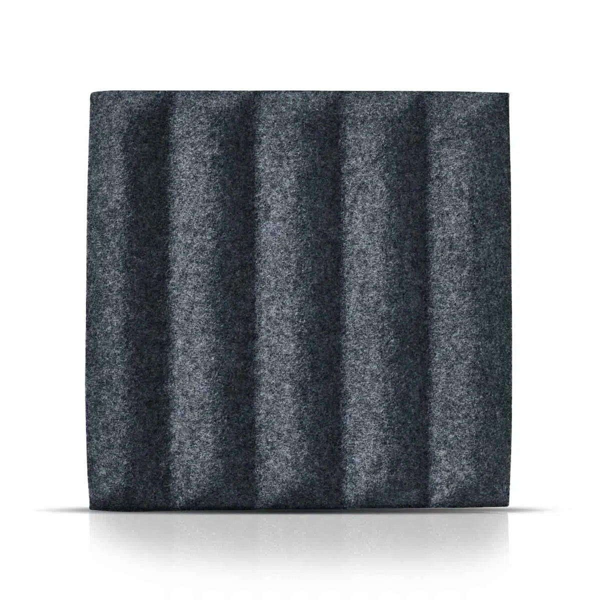 GROVE 3D Acoustic Felt Wall Panels on white background GREY Multipack Decormania UK