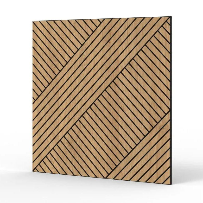 GrooveCraft Milled Acoustic Wall Panels MDF 1 on white background DecorMania UK