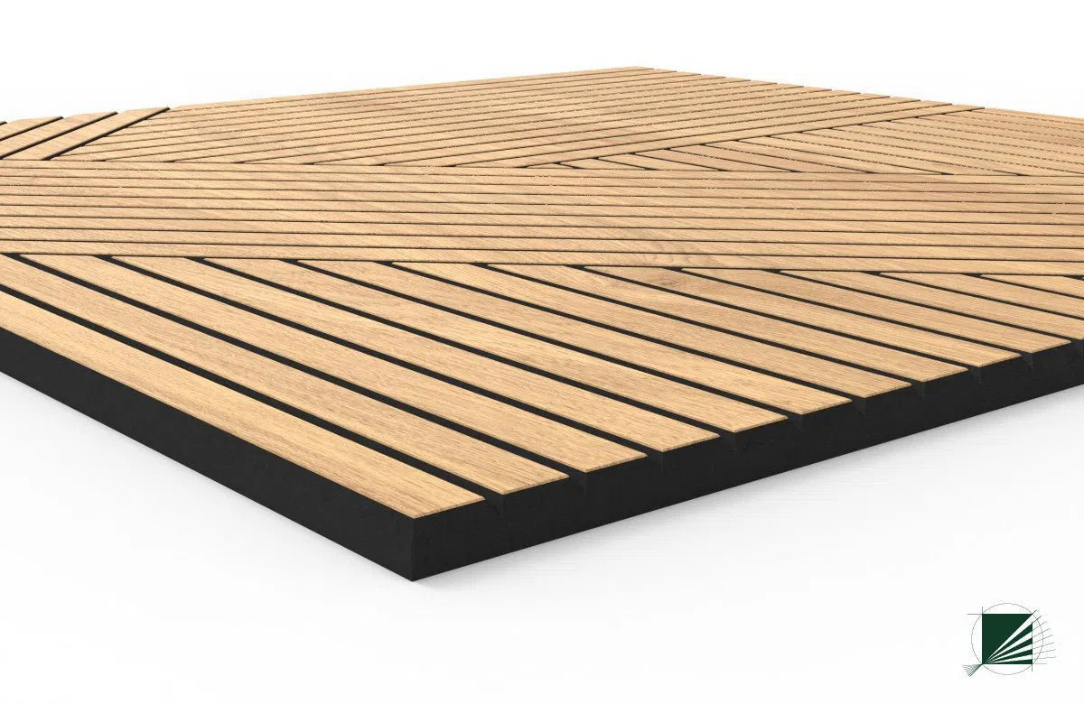 GrooveCraft Milled Acoustic Wall Panels MDF - texture closeup 4 on white background DecorMania UK