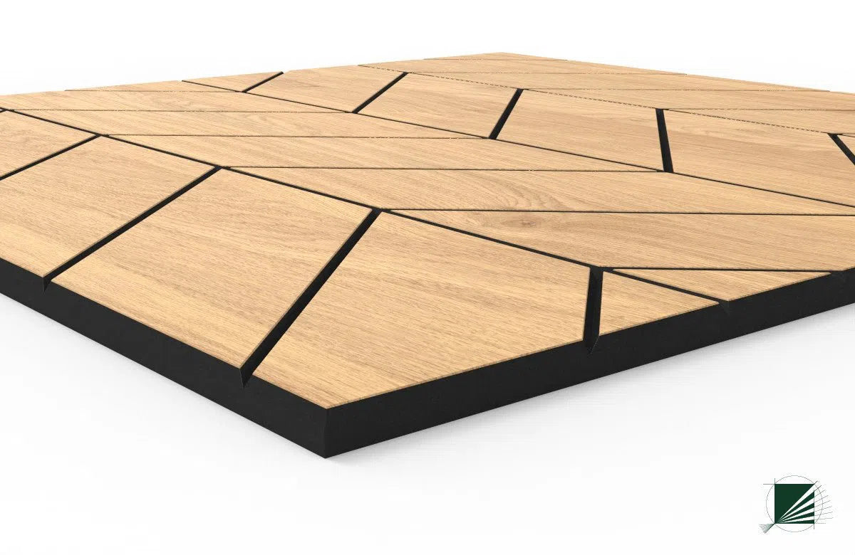 GrooveCraft Milled Acoustic Wall Panels MDF - 7 texture on white background DecorMania UK