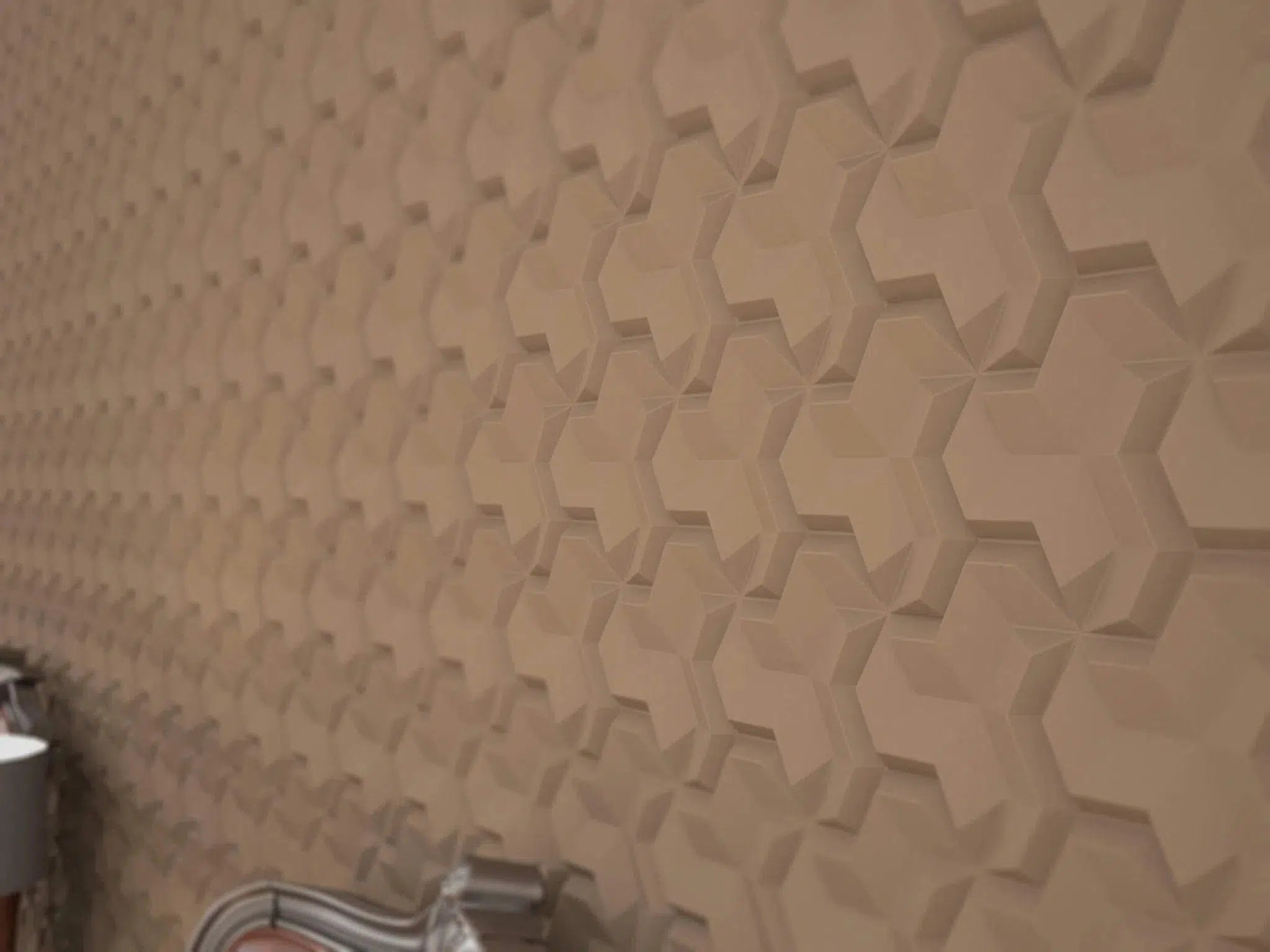 HEXA.2 3D Decorative Wall Panels - Polystyrene on dark background | DecorMania UK
