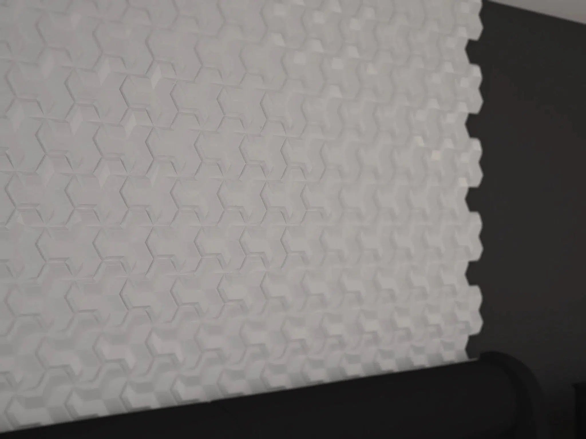 HEXA.2 3D Decorative Wall Panels - Polystyrene on dark background | DecorMania UK