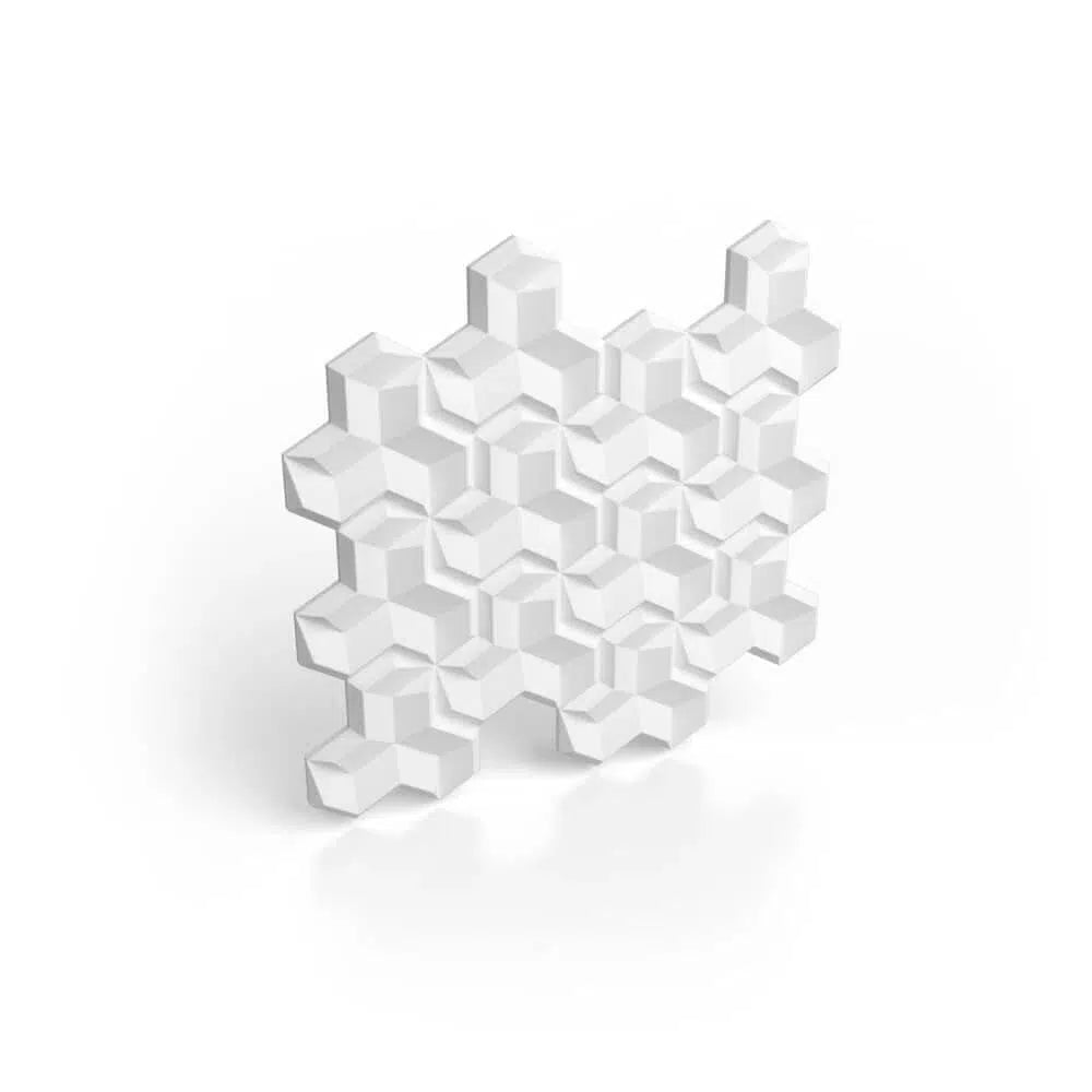 HEXA.2 3D Decorative Wall Panels - Polystyrene on white background | DecorMania UK