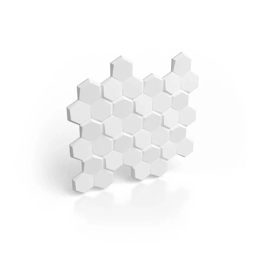HEXA 3D Decorative Wall Panels - Polystyrene on white background | DecorMania UK