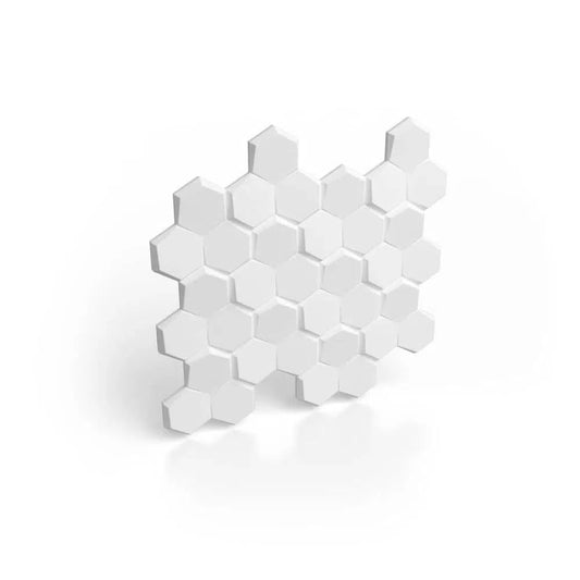 HEXA 3D Decorative Wall Panels - Polystyrene on white background | DecorMania UK