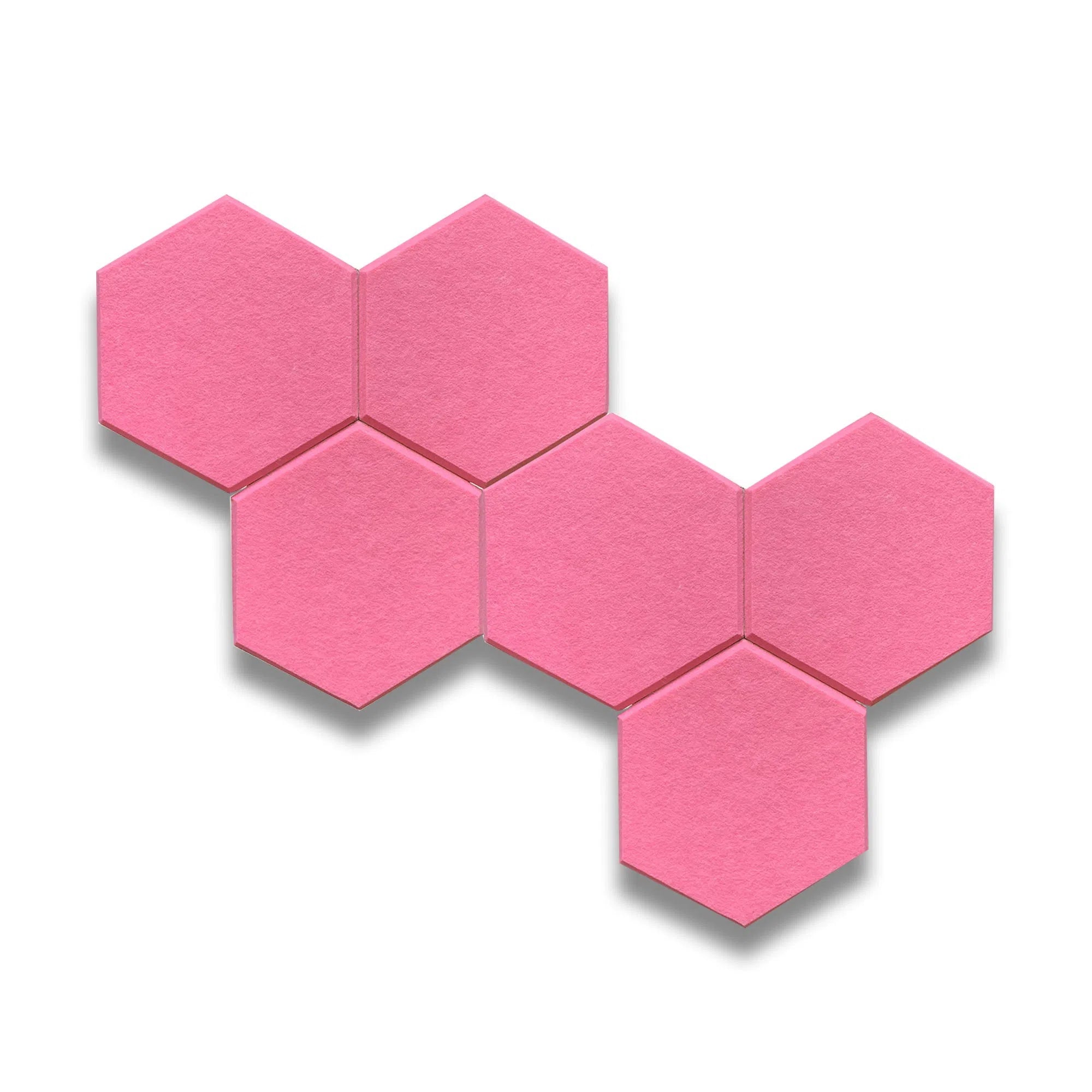Arrangement of HEXA 3D Felt PET Wall Panels | DecorMania UK