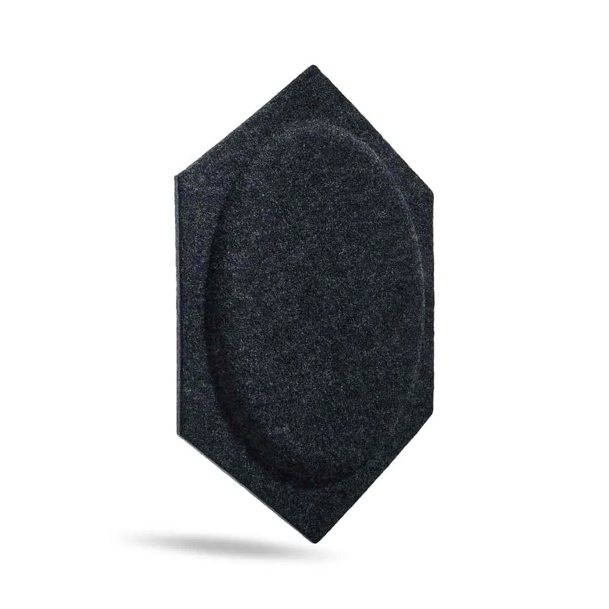 HEXA BOLD 2 Acoustic 3D Felt Wall Panels on white background BLACK Multipack Decormania UK