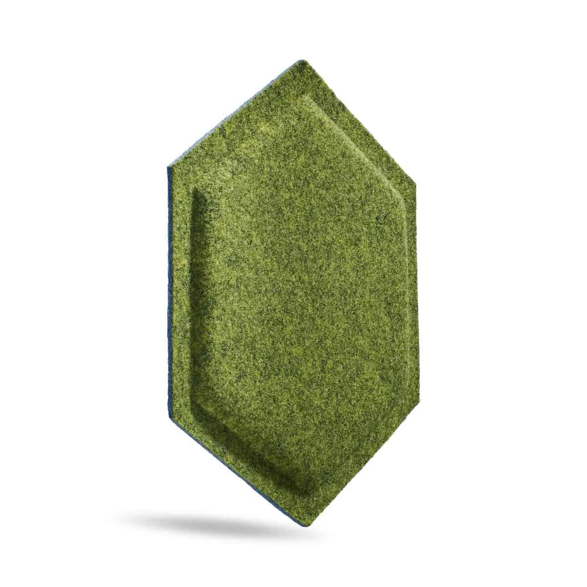 HEXA BOLD Acoustic 3D Felt Wall Panels on white background OLIVE Multipack Decormania UK