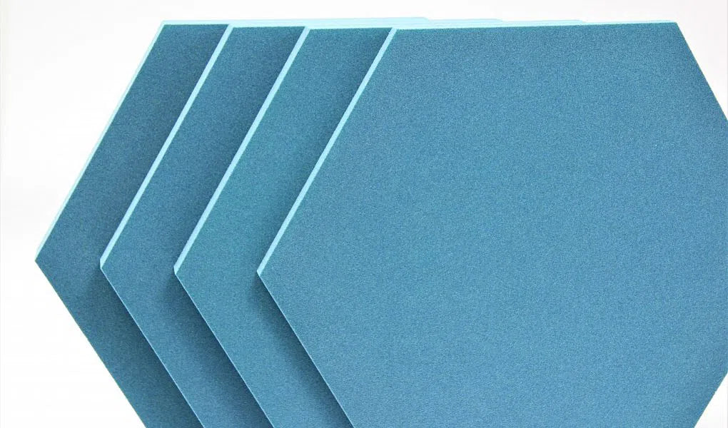 HEXA L Soft Acoustic Wall Panels stack of 3D Wall Panels | DecorMania UK