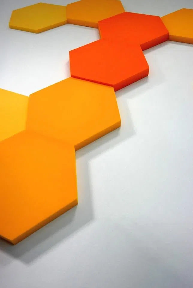 HEXA M Soft Acoustic Wall Panel texture closeup 3D Wall Panels | DecorMania UK