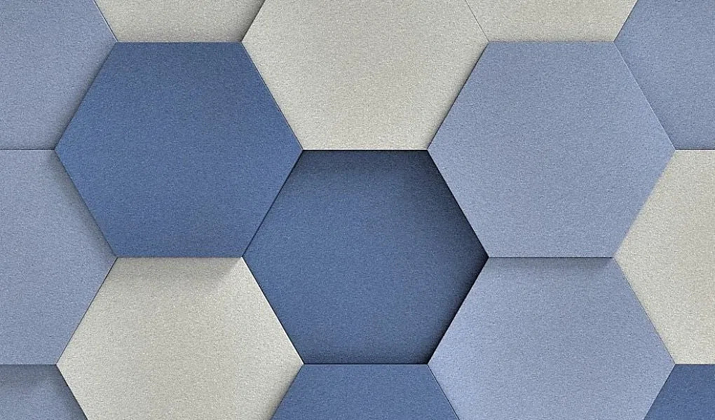 HEXA M Soft Acoustic Wall Panel texture 3D Wall Panels | DecorMania UK