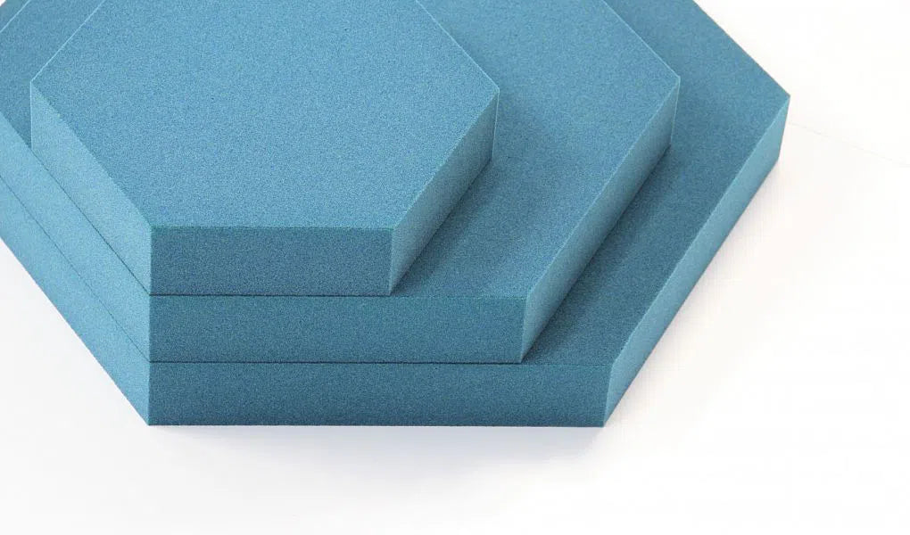 HEXA M Soft Acoustic Wall Panel stack of 3D Wall Panels | DecorMania UK
