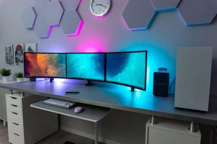 HEXA M Soft Acoustic Wall Panel in office interior 3D Wall Panels | DecorMania UK