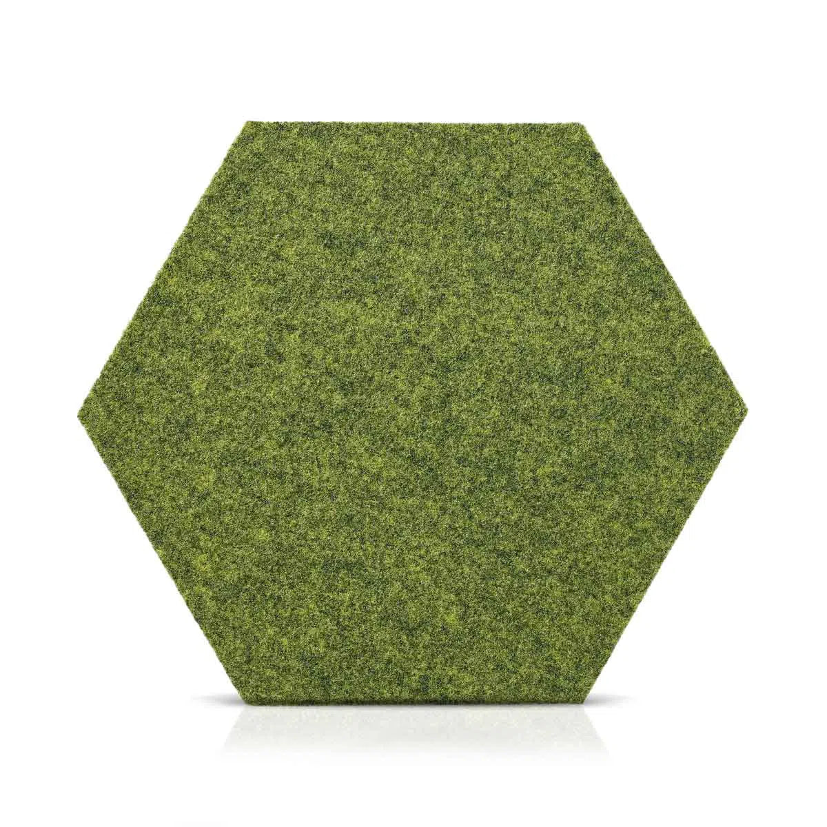 Hexa FLAT Acoustic Felt Wall Panels on white background OLIVE Multipack Decormania UK