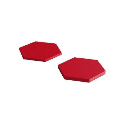 Hexa M - FIRE-RESIST - Acoustic Wall Panel on white background Decormania UK