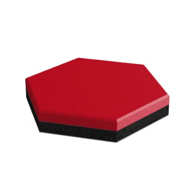 Hexa M - IZO - Soundproof Soft Wall Panel on white background DecorMania UK