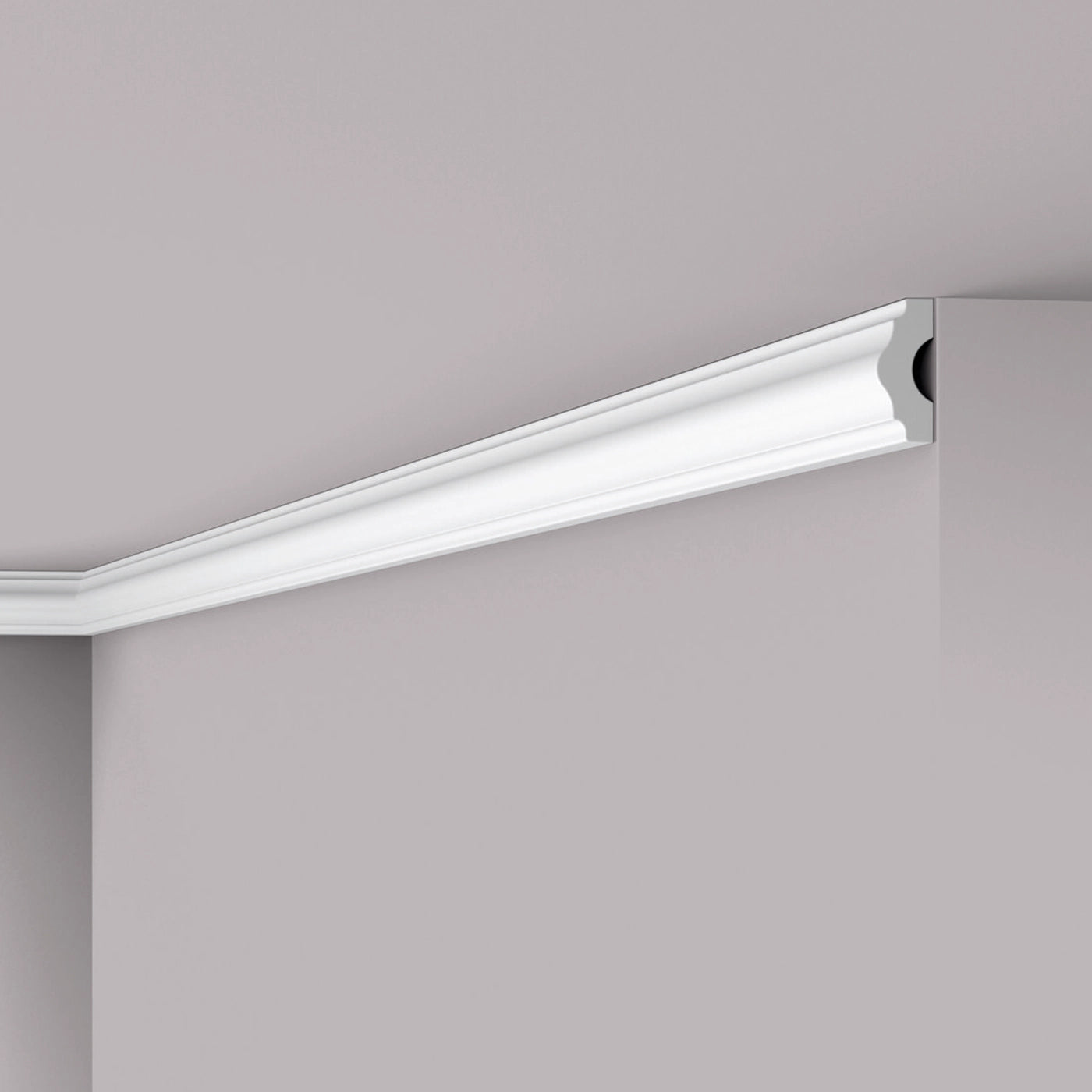 NOMASTYL® NMC 2m Ceiling Coving on plain wall and ceiling Decormania UK