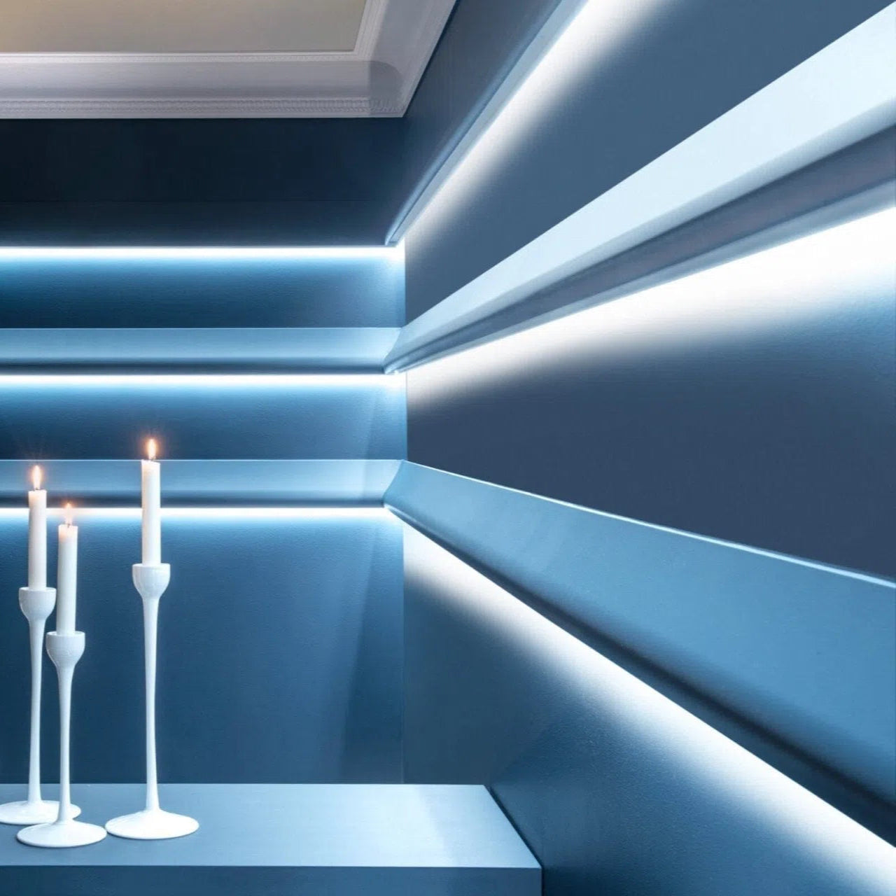 IL2 ARSTYL 2M Ceiling Coving for LED Lighting as a modern accent for Any Interior | DecorMania UK