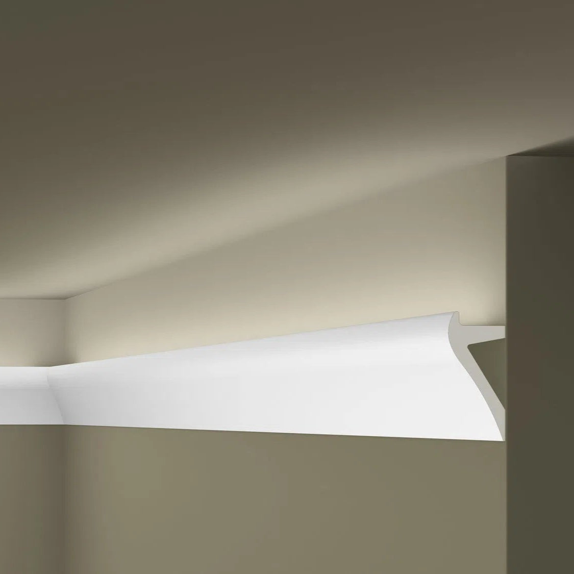 IL2 ARSTYL 2M Ceiling Coving for LED Lighting system in the grey background   | DecorMania UK